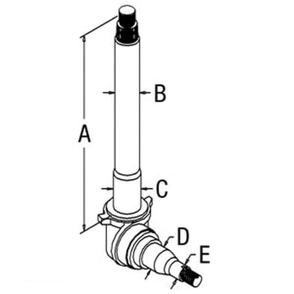 Aftermarket New Fits Ford / Fits New Holland Tractor RH Spindle 5700 6700 7700 Rig D5NN3105E - main